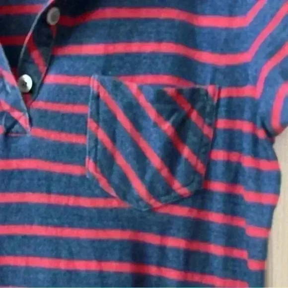 Kensie Women's red and blue Striped Knit Dress Multicolor Short Sleeve Size S - Picture 7 of 8